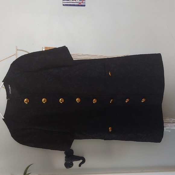 Dolce & Gabbana JACQUARD BUTTON-EMBELLISHED Dress - Picture 5 of 8